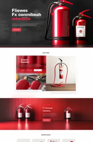 Example fire safety website mock-up 4